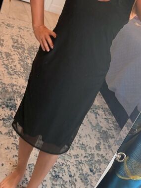 AFRM Ariana Sleeveless Dress in Noir